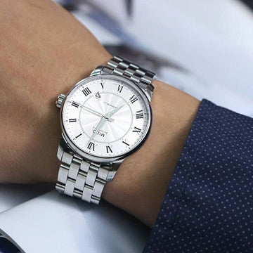  Shop Authentic Mido Baroncelli III Automatic Silver Dial Silver Steel Strap Watch For Men - M8600.4.21.1 - Luxxuri