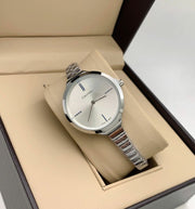  Shop Authentic Calvin Klein Lively Silver Dial Silver Steel Strap Watch for Women - K4U23126 - Luxxuri