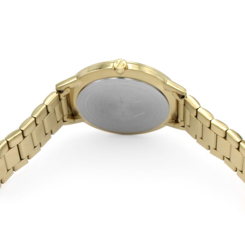  Shop Authentic Armani Exchange Cayde Analog Gold Dial Gold Steel Strap Watch For Men - AX2707 - Luxxuri