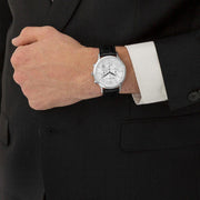  Shop Authentic Emporio Armani Classic Chronograph Silver Dial Black Leather Strap Watch For Men - AR2432 - Luxxuri