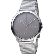  Shop Authentic Calvin Klein Minimal Black Dial Silver Mesh Bracelet Watch for Men - K3M21123 - Luxxuri