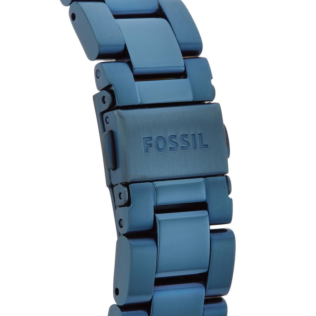  Shop Authentic Fossil Perfect Boyfriend Multifunction Blue Dial Blue Steel Strap Watch for Women - ES4093 - Luxxuri