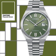 Shop Authentic Citizen x Pantone Automatic Peaceful Green Dial Silver Steel Strap Watch For Men - NJ0158-89Z - Luxxuri
