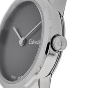  Shop Authentic Calvin Klein Minimal Grey Dial Silver Mesh Bracelet Watch for Women - K3M231Y3 - Luxxuri