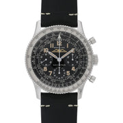  Shop Authentic Breitling Navitimer Ref. 806 1959 Re-Edition Black Dial Brown Leather Strap Watch for Men - AB0910371B1X1 - Luxxuri