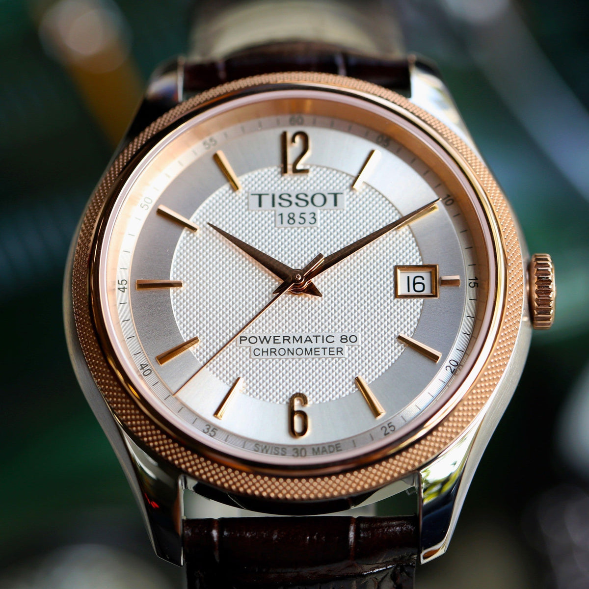 Shop Authentic Tissot T Classic Ballade Powermatic 80 Lady Silver Dial Brown Leather Strap Watch For Women - T108.408.26.037.00 - Luxxuri