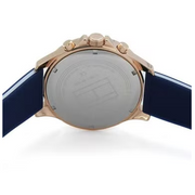  Shop Authentic Tommy Hilfiger Bank Multifunction Quartz White Dial Blue Rubber Strap Watch for Men - 1791778 - Luxxuri