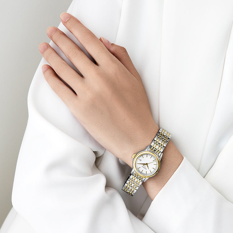  Shop Authentic Tissot Carson Steel Lady White Dial Quartz Watch For Women - T085.210.22.011.00 - Luxxuri