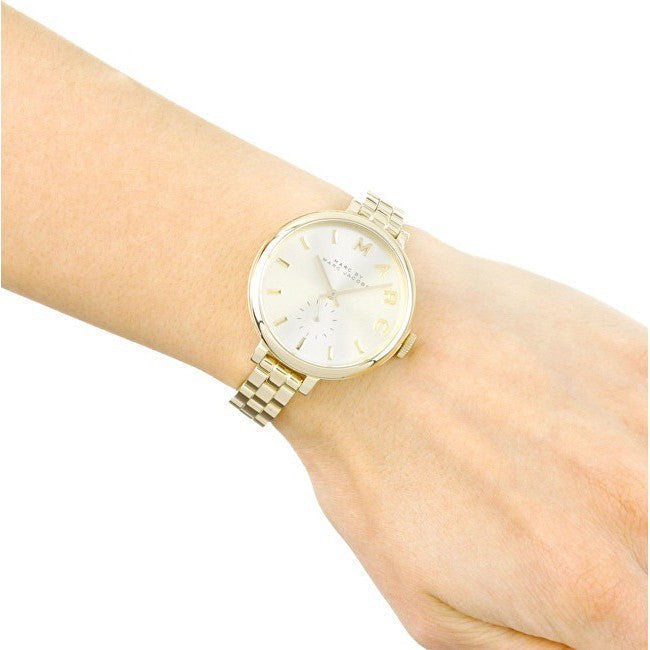  Shop Authentic Marc Jacobs Sally Champagne Gold Dial Gold Steel Strap Watch for Women - MBM3363 - Luxxuri