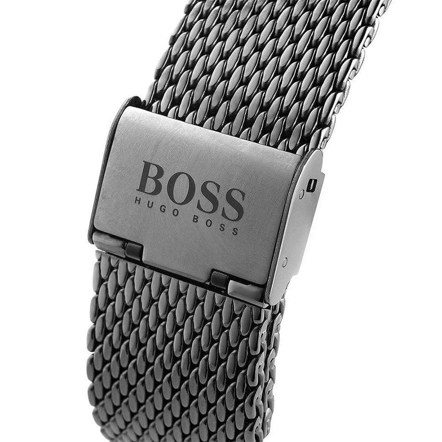  Shop Authentic Hugo Boss Ocean Edition Blue Dial Black Mesh Bracelet Watch for Men - 1513702 - Luxxuri