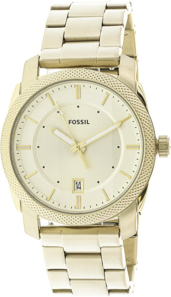  Shop Authentic Fossil Machine Gold Dial Gold Steel Strap Watch for Men - FS5264 - Luxxuri