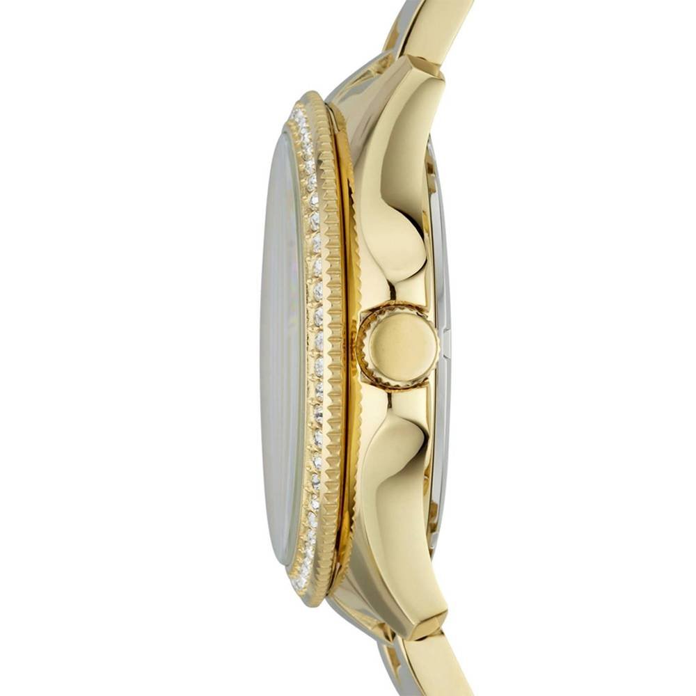  Shop Authentic Fossil Cecile Chronograph Gold Dial Gold Steel Strap Watch for Women - AM4482 - Luxxuri