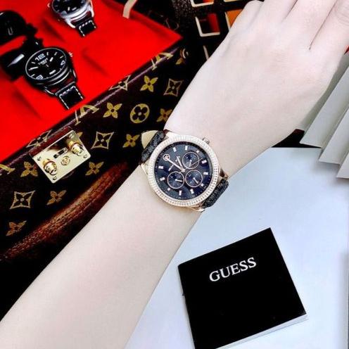  Shop Authentic Michael Kors Tibby Multifunction Black Dial Black Leather Strap Watch For Women - MK6968 - Luxxuri