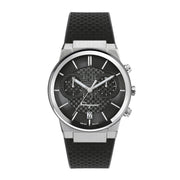  Shop Authentic Salvatore Ferragamo Sapphire Chrono Black Dial Black Silicone Strap Watch for Men - SFME00121 - Luxxuri