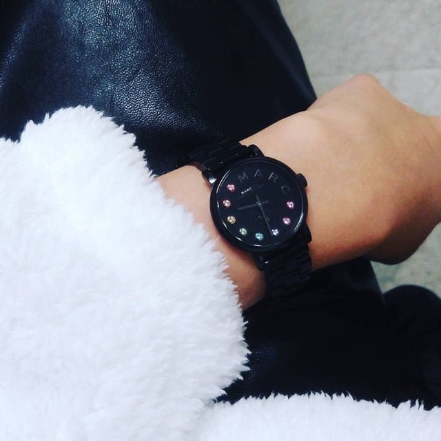  Shop Authentic Marc Jacobs Baker Black Dial Black Steel Strap Watch for Women - MBM3425 - Luxxuri