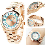  Shop Authentic Marc Jacobs Henry Rose Gold Dial Rose Gold Steel Strap Watch for Women - MBM3296 - Luxxuri