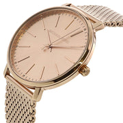  Shop Authentic Michael Kors Pyper Quartz Rose Gold Dial Rose Gold Mesh Strap Watch For Women - MK4340 - Luxxuri