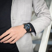  Shop Authentic Citizen Eco Drive Blue Dial Black Steel Strap Watch For Men - AW0024-58LB - Luxxuri