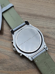  Shop Authentic Marc Jacobs Blade White Dial White Leather Strap Watch for Women - MBM1187 - Luxxuri