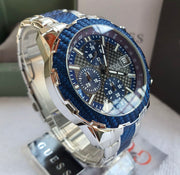 Shop Authentic Guess Octane Chronograph Blue Dial Two Tone Steel Strap Watch for Men - W1046G2 - Luxxuri