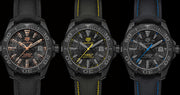  Shop Authentic Tag Heuer Aquaracer Calibre 5 Black NATO Strap Carbon Dial Watch for Men - WBD218B.FC6446 - Luxxuri