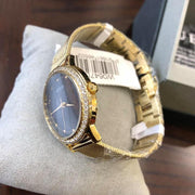  Shop Authentic Guess Chelsea Crystals Black Dial Gold Mesh Bracelet Watch For Women - W0647L8 - Luxxuri