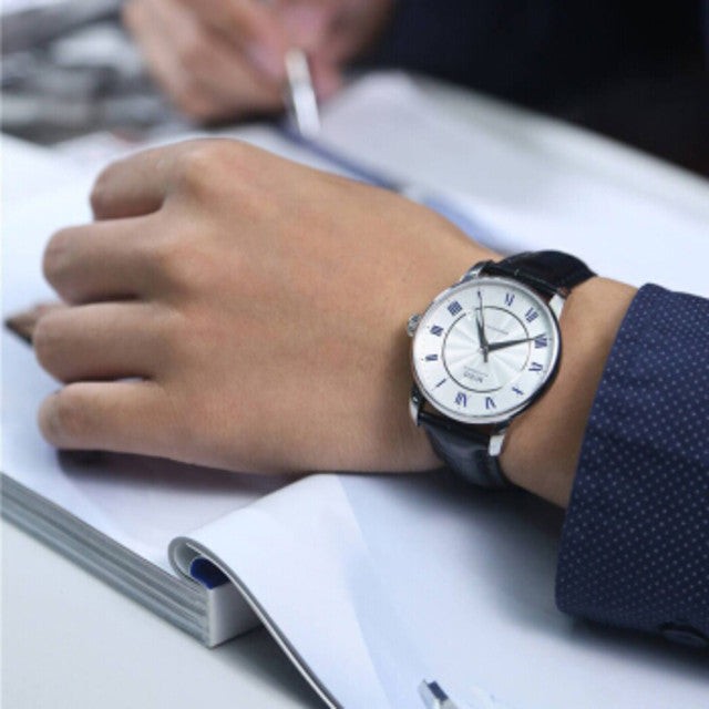  Shop Authentic Mido Baroncelli III Automatic Silver Dial Black Leather Strap Watch For Women - M7600.4.21.4 - Luxxuri