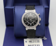  Shop Authentic Swarovski Citra Sphere Chronograph Black Dial Black Leather Strap Watch for Women - 5027131 - Luxxuri