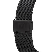  Shop Authentic Tommy Hilfiger Deacon Analog Black Dial Black Mesh Bracelet Watch for Men - 1791547 - Luxxuri