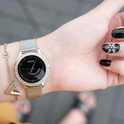  Shop Authentic Guess Chelsea Crystals Black Dial Silver Mesh Bracelet Watch For Women  - W0647L5 - Luxxuri