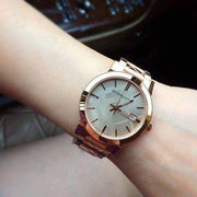  Shop Authentic Burberry The City Rose Gold Dial Rose Gold Steel Strap Watch for Women - BU9039 - Luxxuri