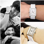  Shop Authentic Calvin Klein Window White Dial White Leather Strap Watch for Men - K2M21120 - Luxxuri