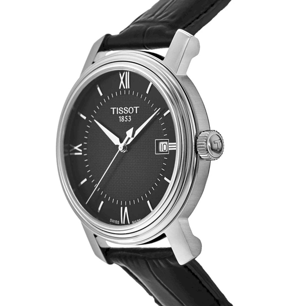  Shop Authentic Tissot T Classic Bridgeport Black Dial Black Leather Strap Watch For Men - T097.410.16.058.00 - Luxxuri