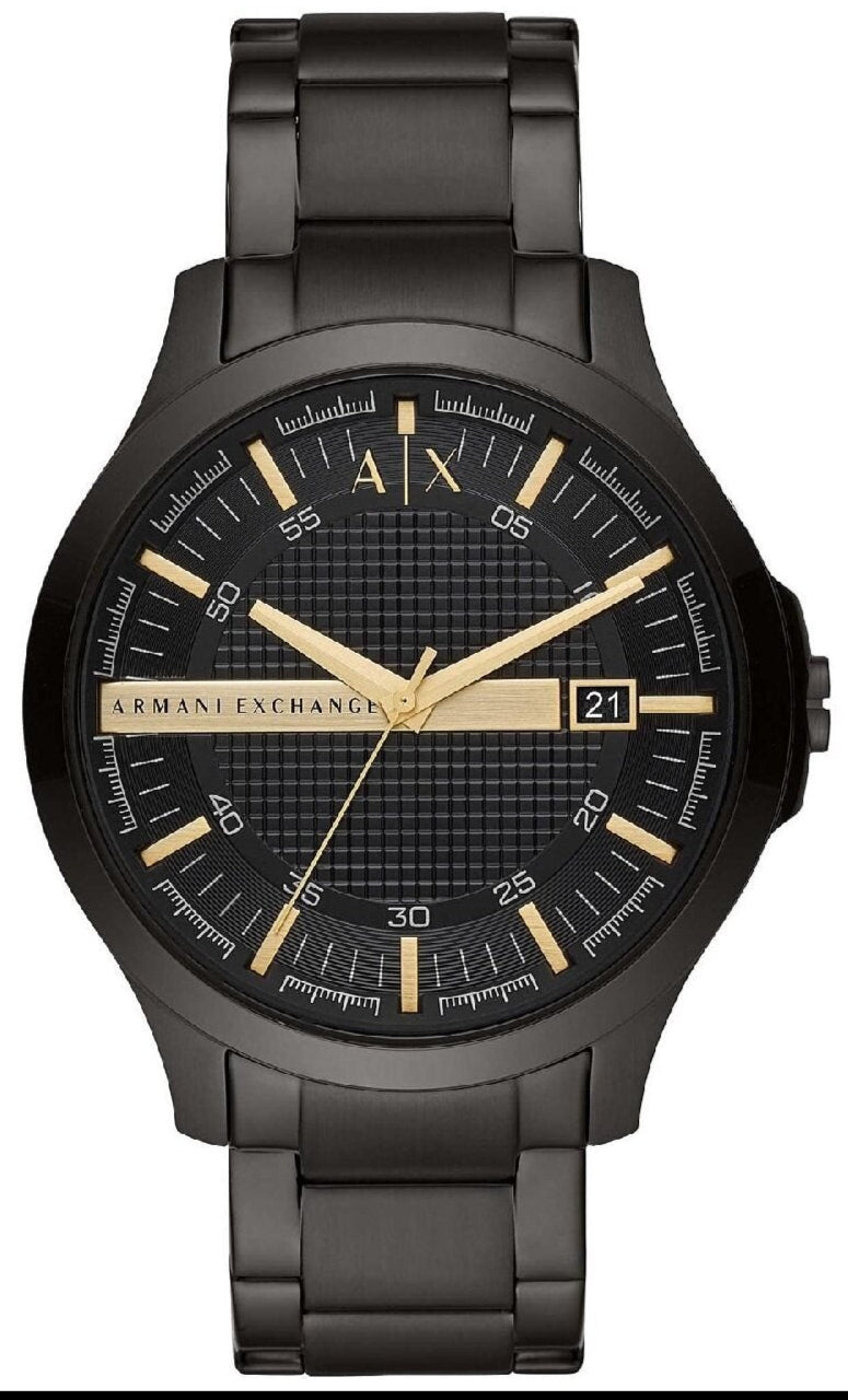  Shop Authentic Armani Exchange Hampton Chronograph Black Dial Black Steel Strap Watch For Men - AX2150 - Luxxuri