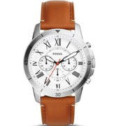  Shop Authentic Fossil Grant Chronograph White Dial Brown Leather Strap Watch for Men - FS5060 - Luxxuri