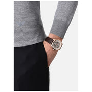  Shop Authentic Emporio Armani Meccanico White Skeleton Dial Brown Leather Strap Watch For Men - AR60005 - Luxxuri