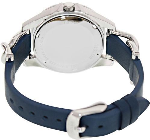  Shop Authentic Fossil Riley White Dial Blue Leather Strap Watch for Women - ES3464 - Luxxuri