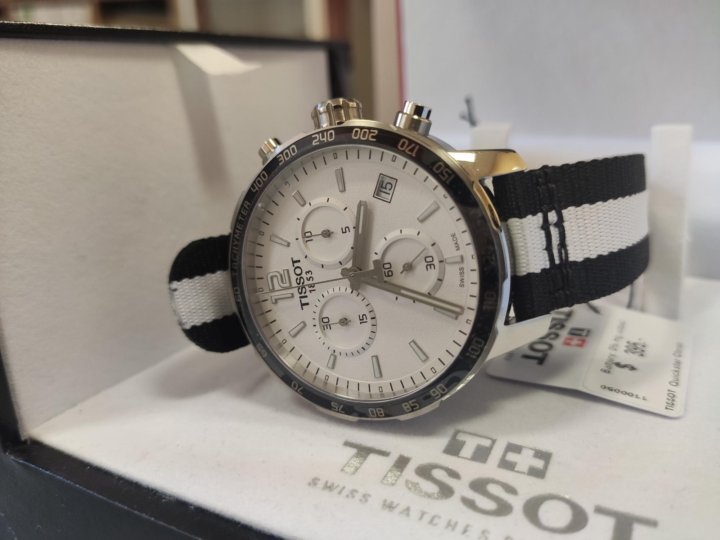  Shop Authentic Tissot Quickster Chronograph NBA Brooklyn Nets Watch For Men - T095.417.17.037.11 - Luxxuri