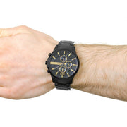  Shop Authentic Armani Exchange Hampton Chronograph Black Dial Black Steel Strap Watch For Men - AX2121 - Luxxuri