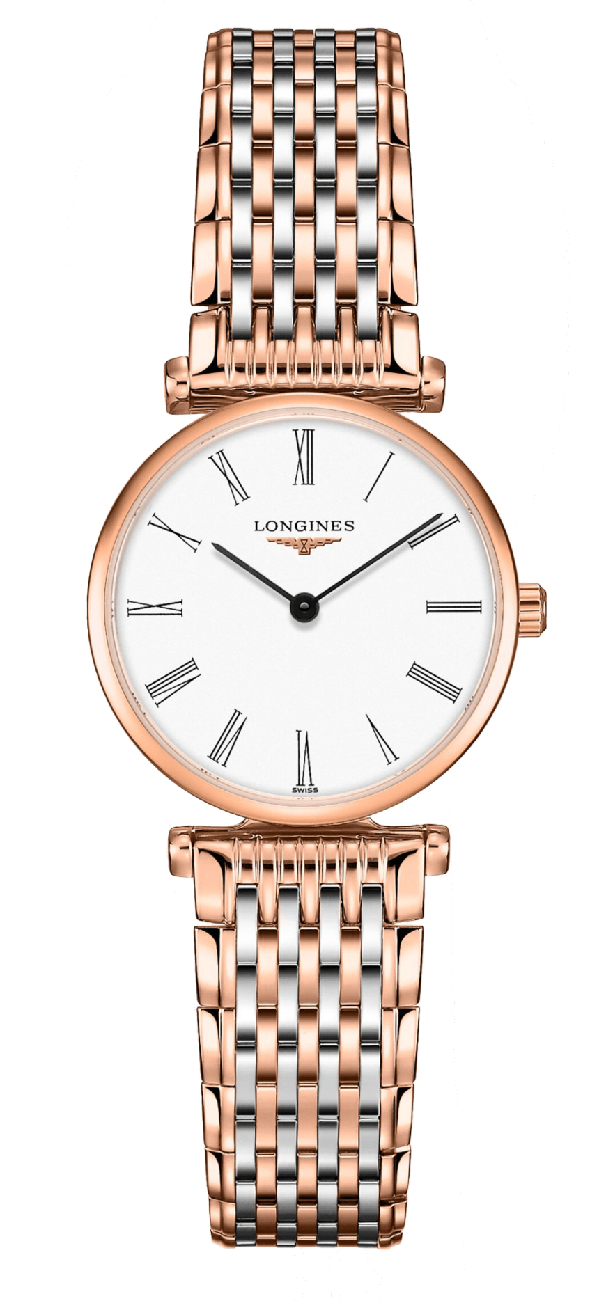  Shop Authentic Longines La Grande Classique De Longines White Dial Two Tone Mesh Bracelet Watch for Women - L4.209.1.91.7 - Luxxuri