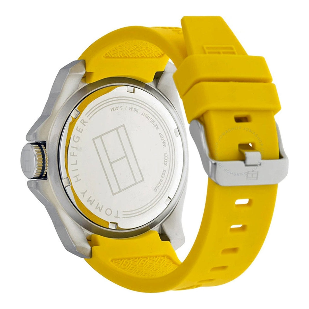  Shop Authentic Tommy Hilfiger Windsurf White Dial Yellow Rubber Strap Watch for Men - 1791115 - Luxxuri