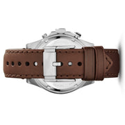  Shop Authentic Fossil Wakefield Chronograph White Dial Brown Leather Strap Watch for Men - CH2943 - Luxxuri