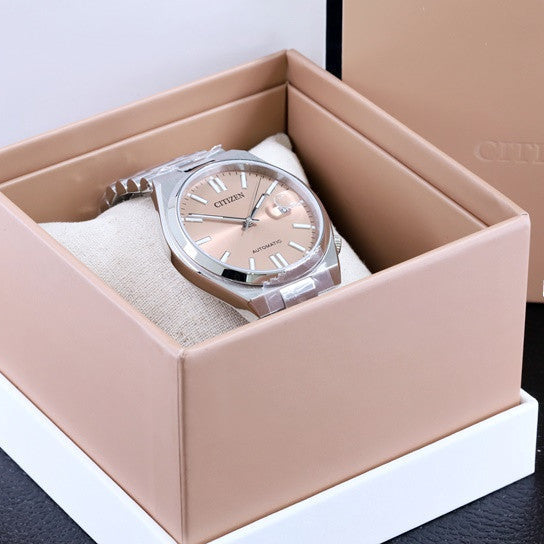  Shop Authentic Citizen x Pantone Automatic Warm Sand Dial Silver Steel Strap Watch For Men - NJ0158-89Y - Luxxuri