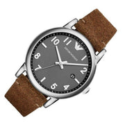  Shop Authentic Emporio Armani Luigi Quartz Grey Dial Brown Leather Strap Watch For Men - AR11175 - Luxxuri
