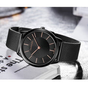  Shop Authentic Calvin Klein Minimal Black Dial Black Mesh Bracelet Watch for Men - K3M21421 - Luxxuri