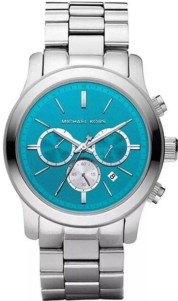  Shop Authentic Michael Kors Runway Quartz Blue Dial Silver Steel Strap Watch For Women - MK5953 - Luxxuri