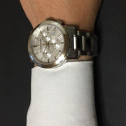  Shop Authentic Burberry The City White Dial Silver Steel Strap Watch for Men - BU9750 - Luxxuri