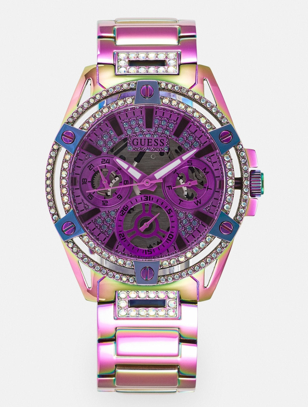  Shop Authentic Guess Queen Multicolor Dial Multicolor Steel Strap Watch For Women - GW0464L4 - Luxxuri