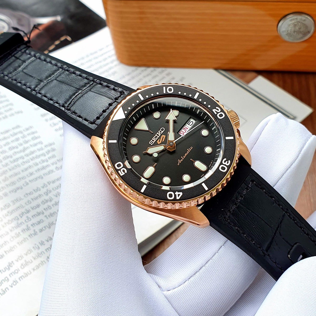  Shop Authentic Seiko 5 Sport SKX Automatic Black Dial Black Silicone Strap Watch For Men - SRPD76K1 - Luxxuri