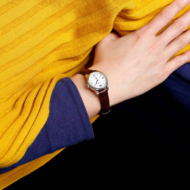  Shop Authentic Tissot Le Locle Automatic Lady Silver Dial Brown Leather Strap Watch For Women - T41.1.113.77 - Luxxuri